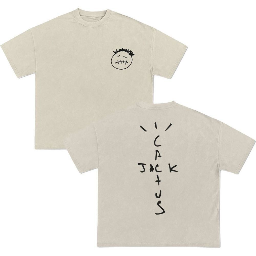 Cactus Jack Tshirt Travis Tshirt Rapper Shirt Concert Shirt 2 Sided T Shirt